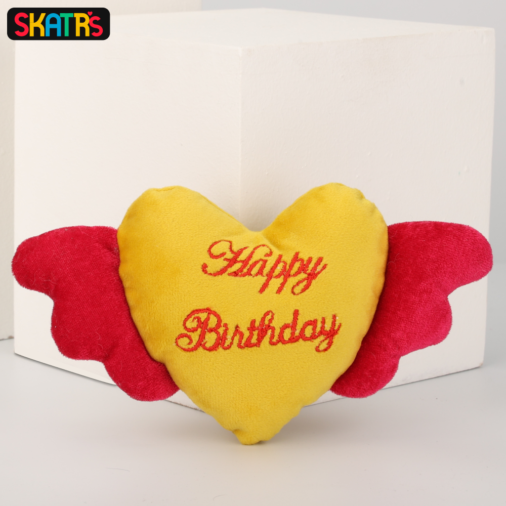 Skatrs Birthday Heart Plush Toy for Dogs and Cats image 3