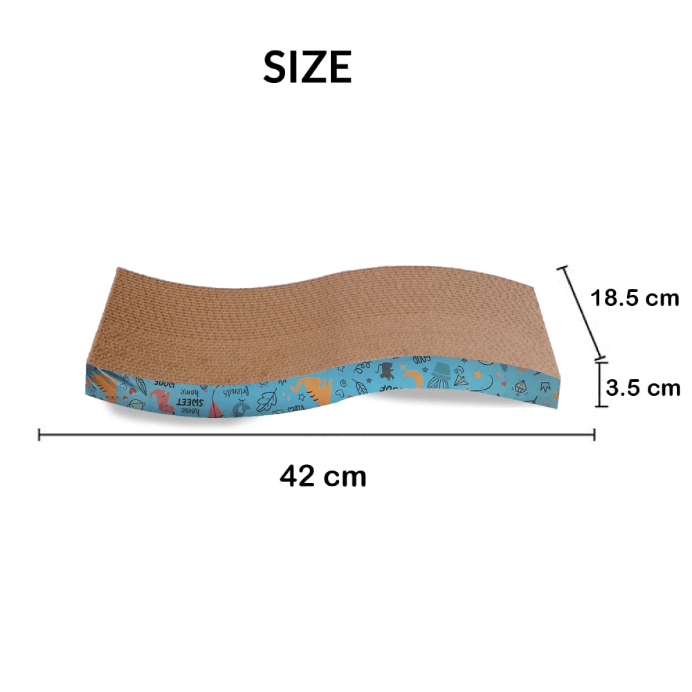 Goofy Tails Scratcher for Cats (Yellow) image 6