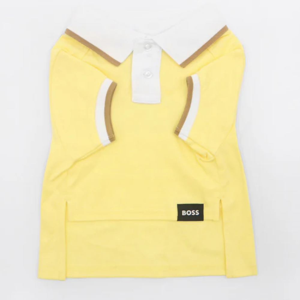 Boss Polo Tshirt for Dogs (Sandily Yellow) image 1