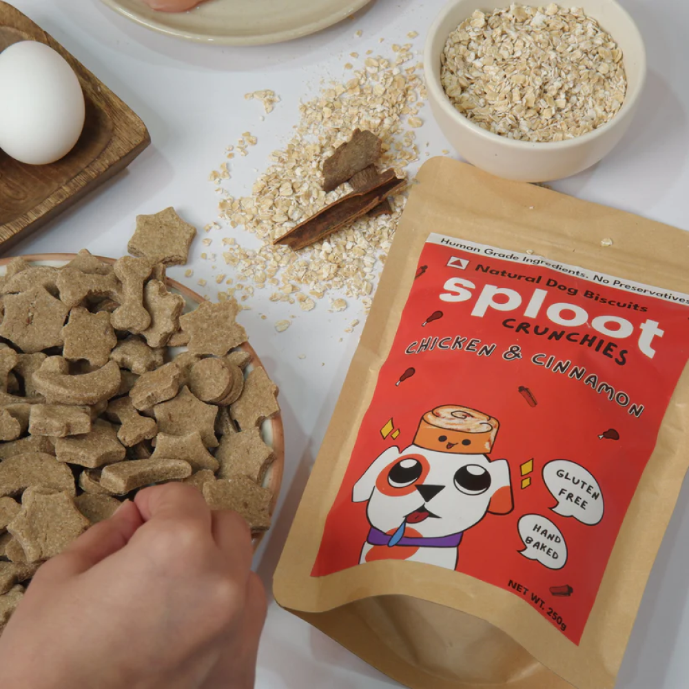Sploot Crunchies Chicken and Cinnamon 100% Human Grade Biscuits Dog Treats image 8