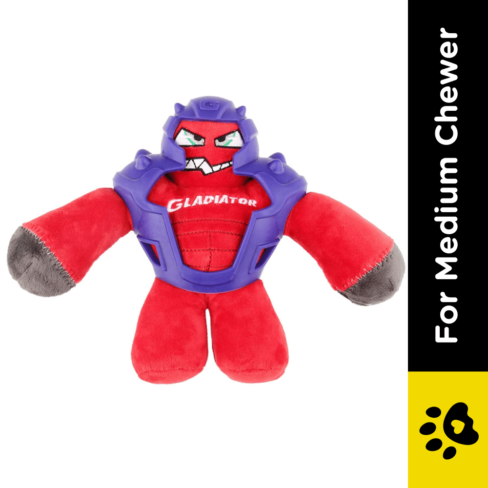 GiGwi Gladiator with Squeaker Inside Toy for Dogs (Red) image 2