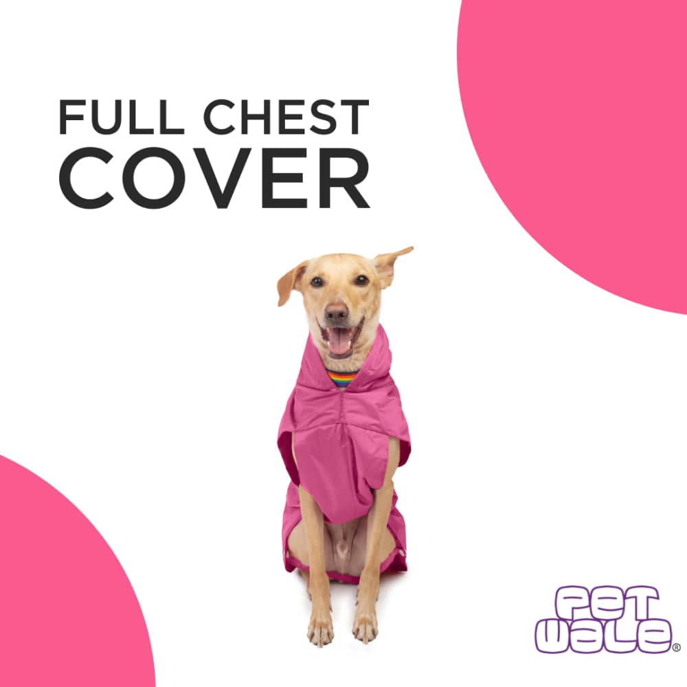 PetWale Reflective Raincoat for Dogs (Pink) image 4