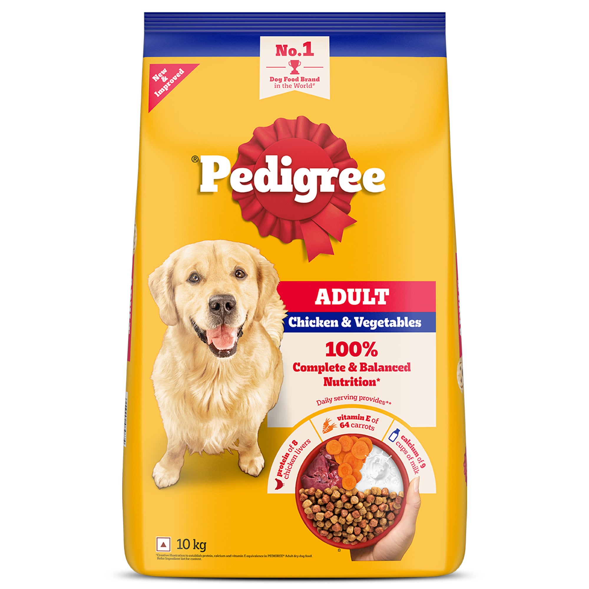 Pedigree Chicken and Vegetables Adult Dog Dry Food image 6