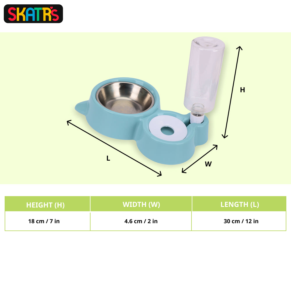 Skatrs Automatic Water Dispenser and Food Bowl for Dogs and Cats image 2