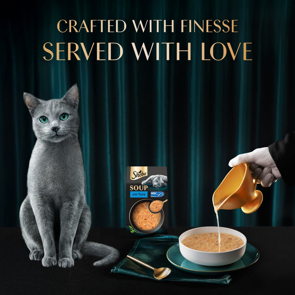 Sheba Soup with Tuna Adult Cat Wet Food image 6