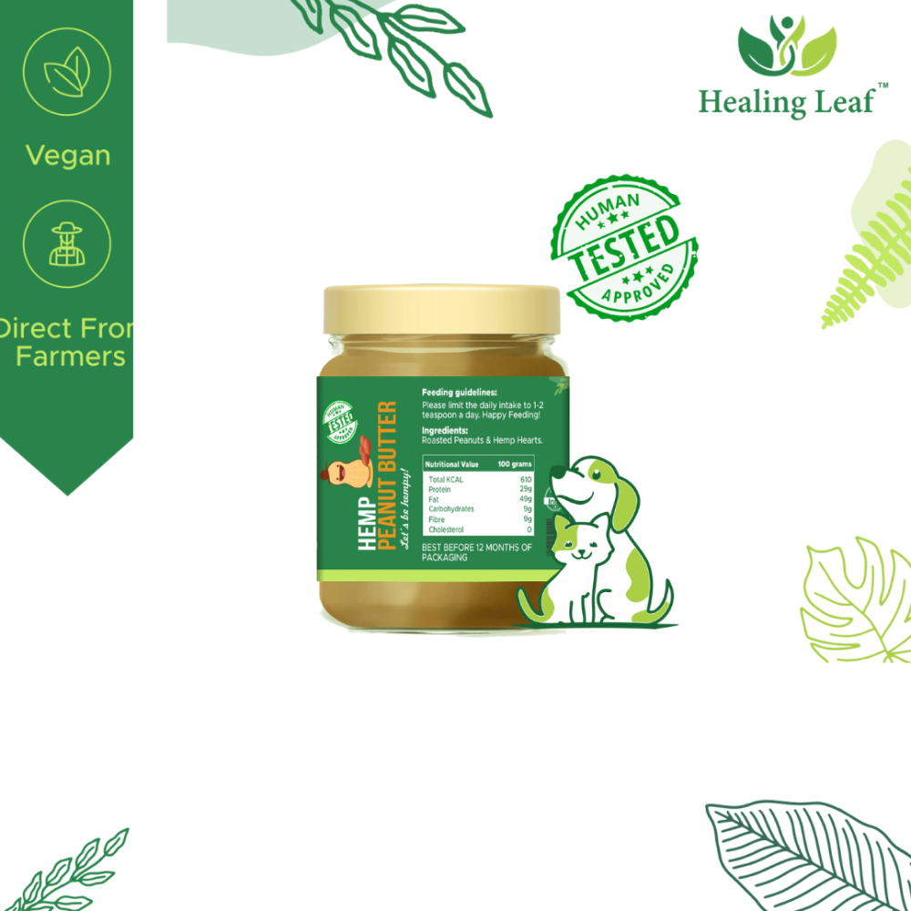Healing Leaf Hemp Peanut Butter and Kong Classic Toy Combo for Dogs image 3