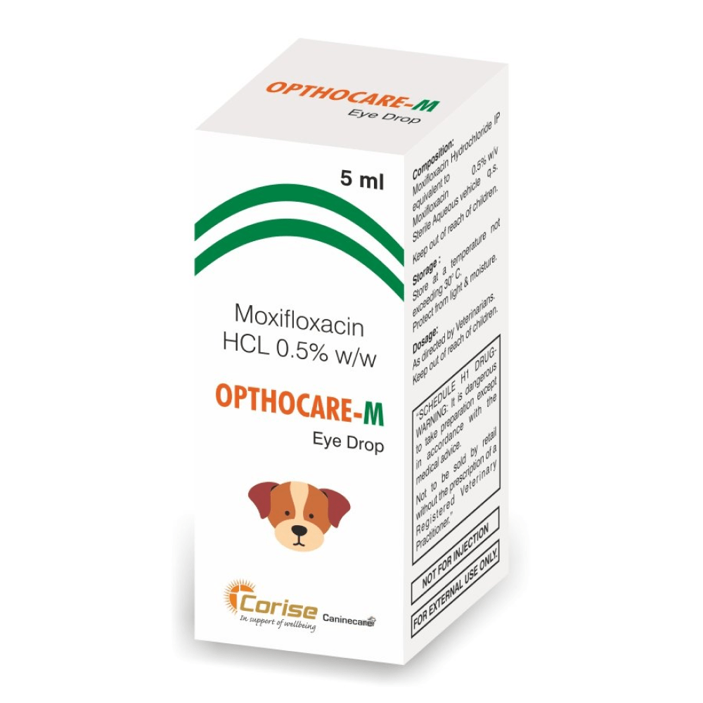 Corise Opthocare M Eye Drops (Moxifloxacin) for Dogs and Cats (5ml) image 2