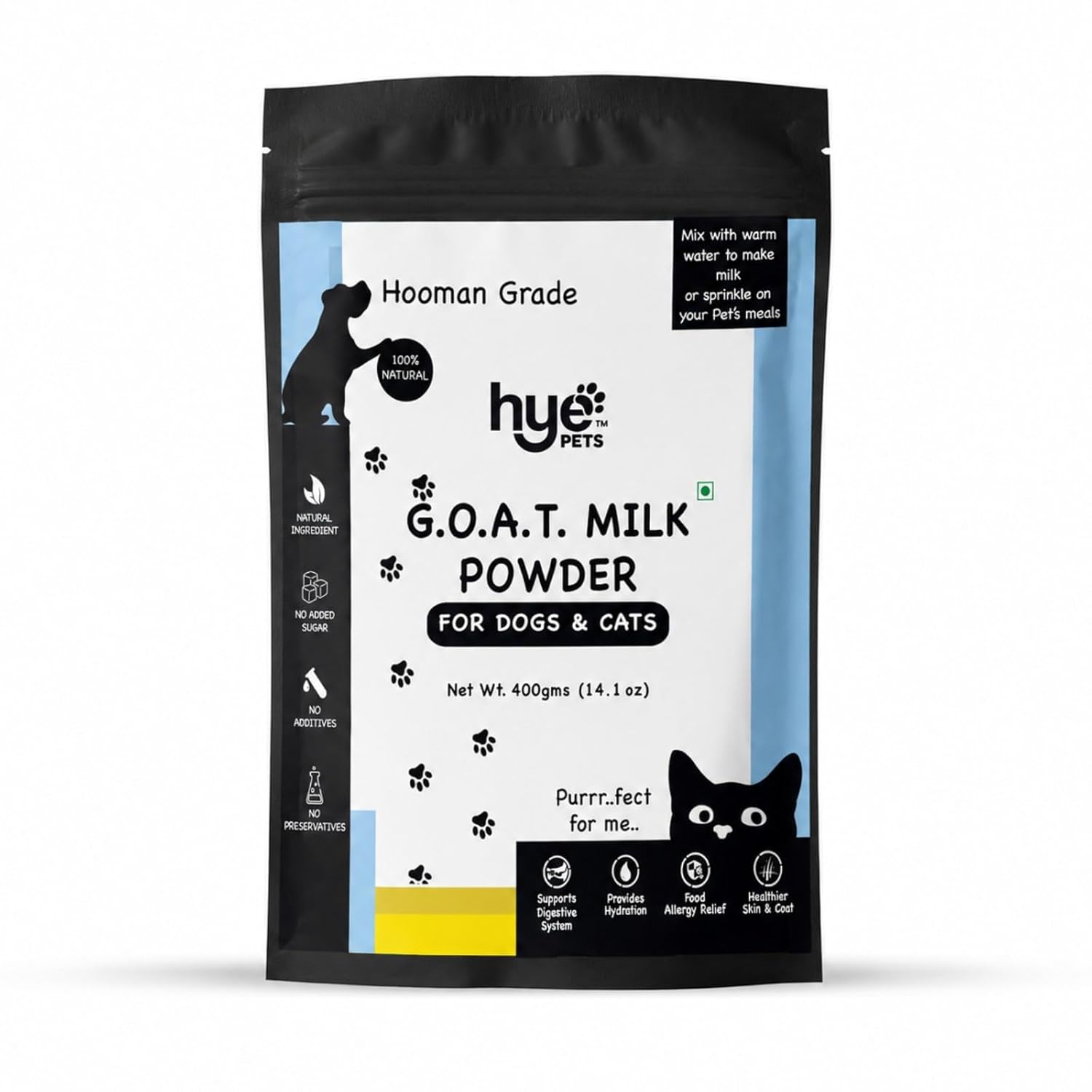 HYE Pets Nutrient Rich Goat Milk Powder for Dogs and Cats
