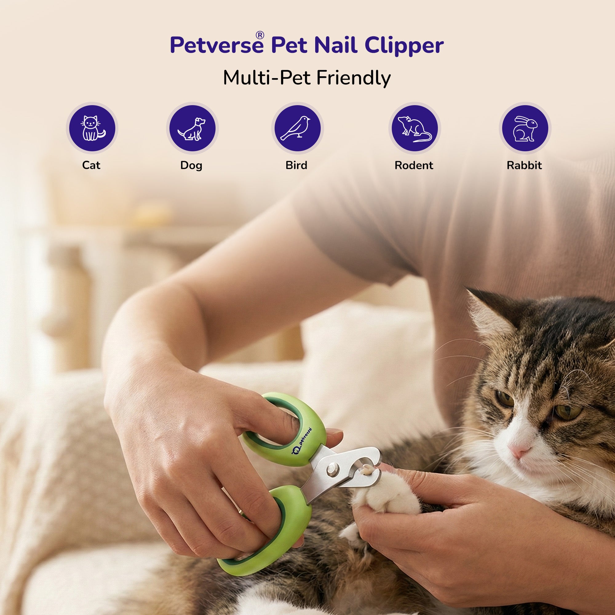 Petverse Built in Safety Guard & Integrated Nail File & Trimmer for Dogs ,Cats & Small Animals image 9
