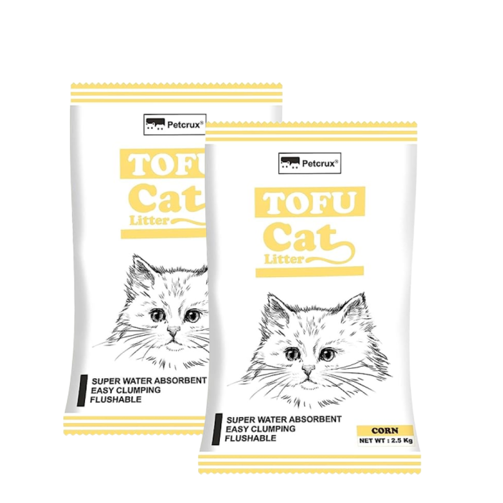 Petcrux Exclusive Organic Tofu Corn Scented Cat Litter image 2