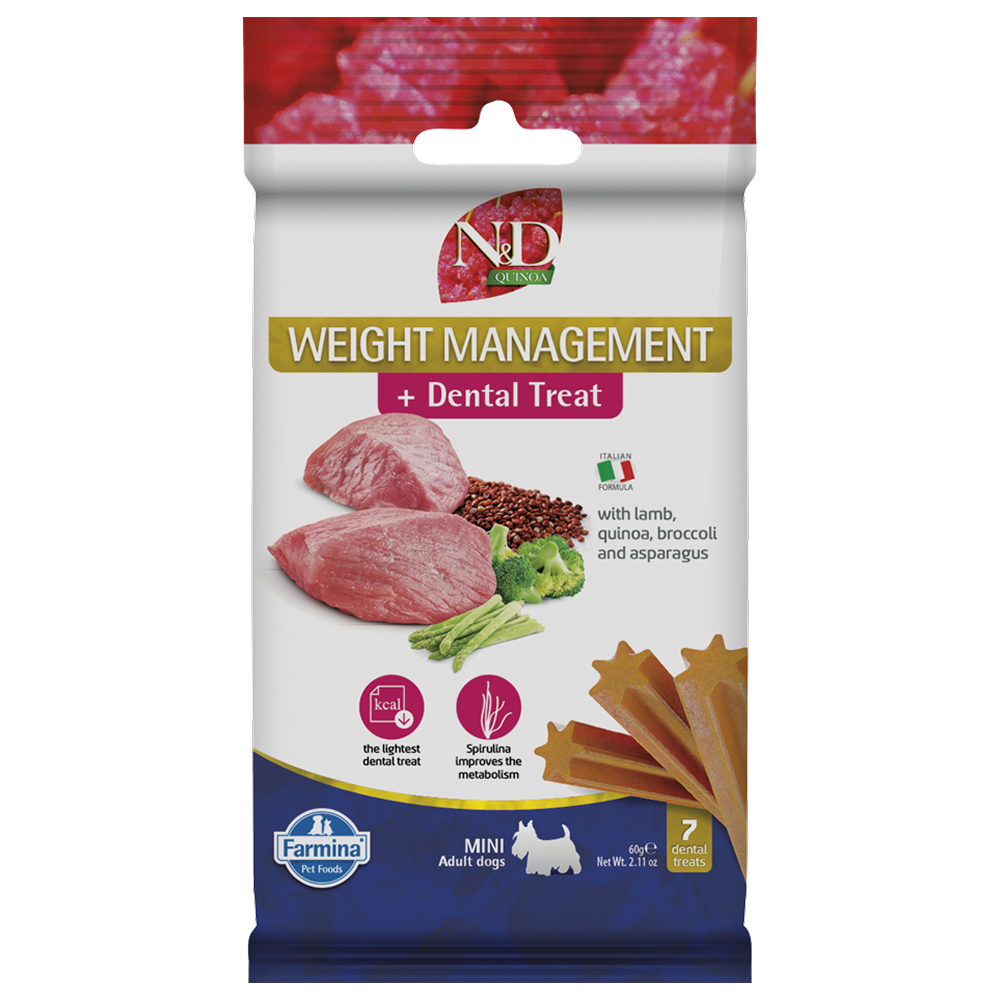 Farmina N&D Lamb and Quinoa Weight Mangament Mini Adult Dog Treats