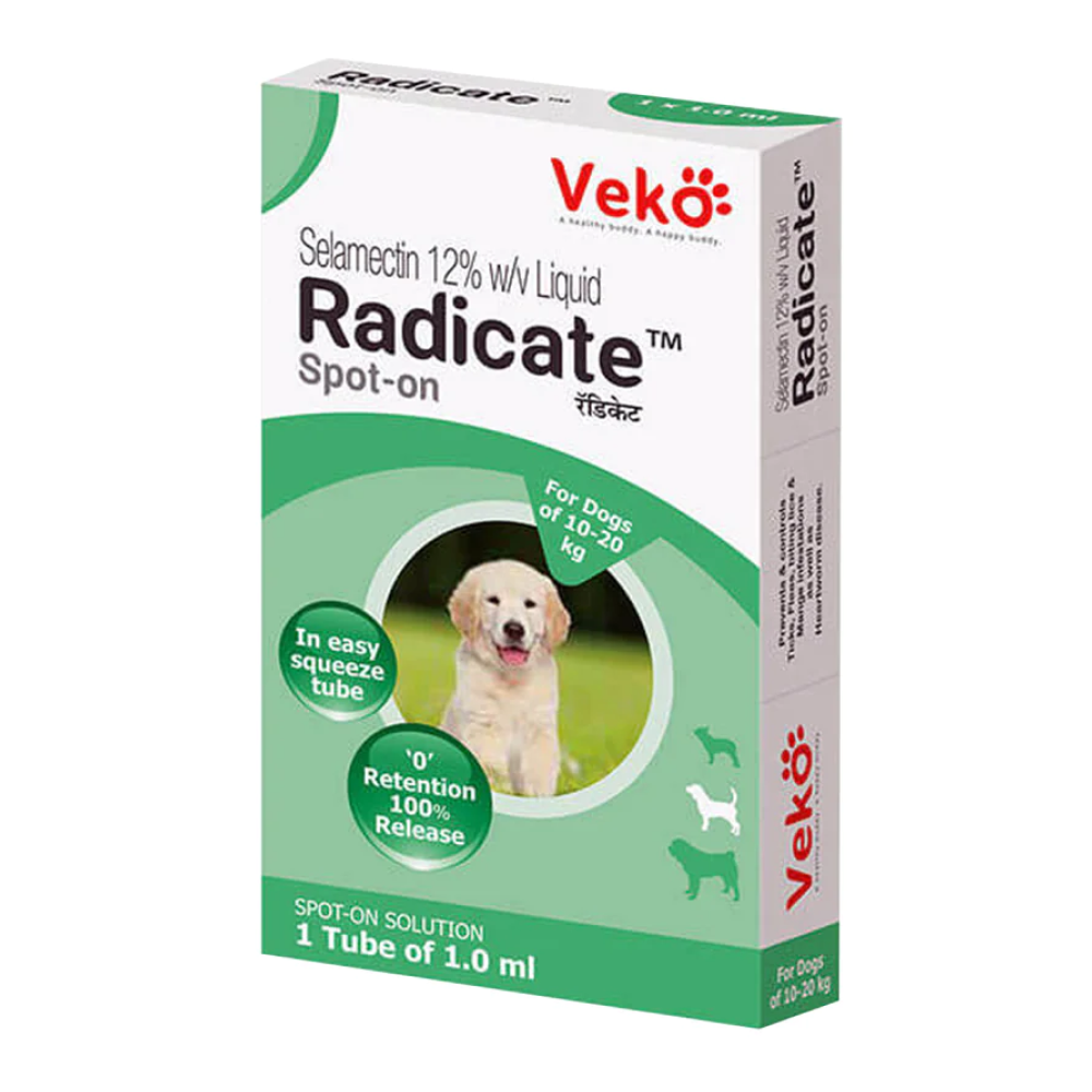Veko Radicate Tick and Flea Control Spot On for Dogs (10-20kg)