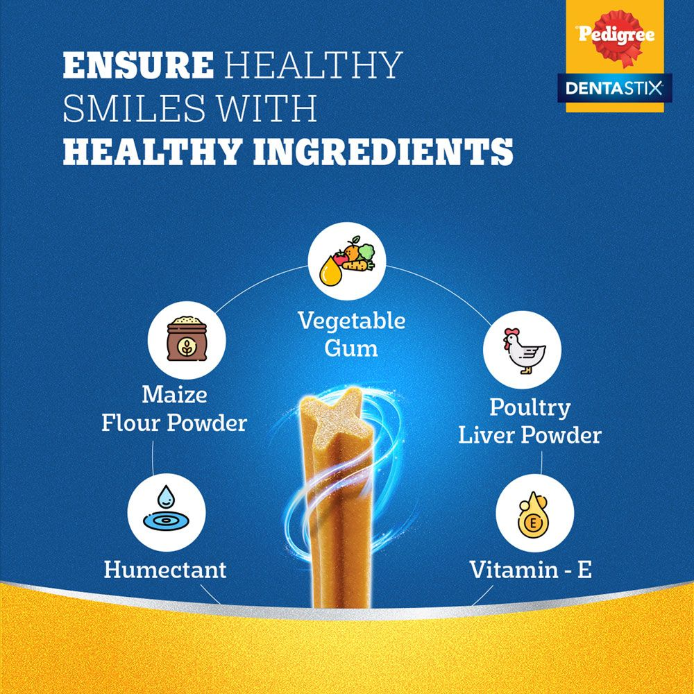 Pedigree Dentastix Oral Care for Adult (Medium Breed 10 to 25 kg) Dog Treats image 8