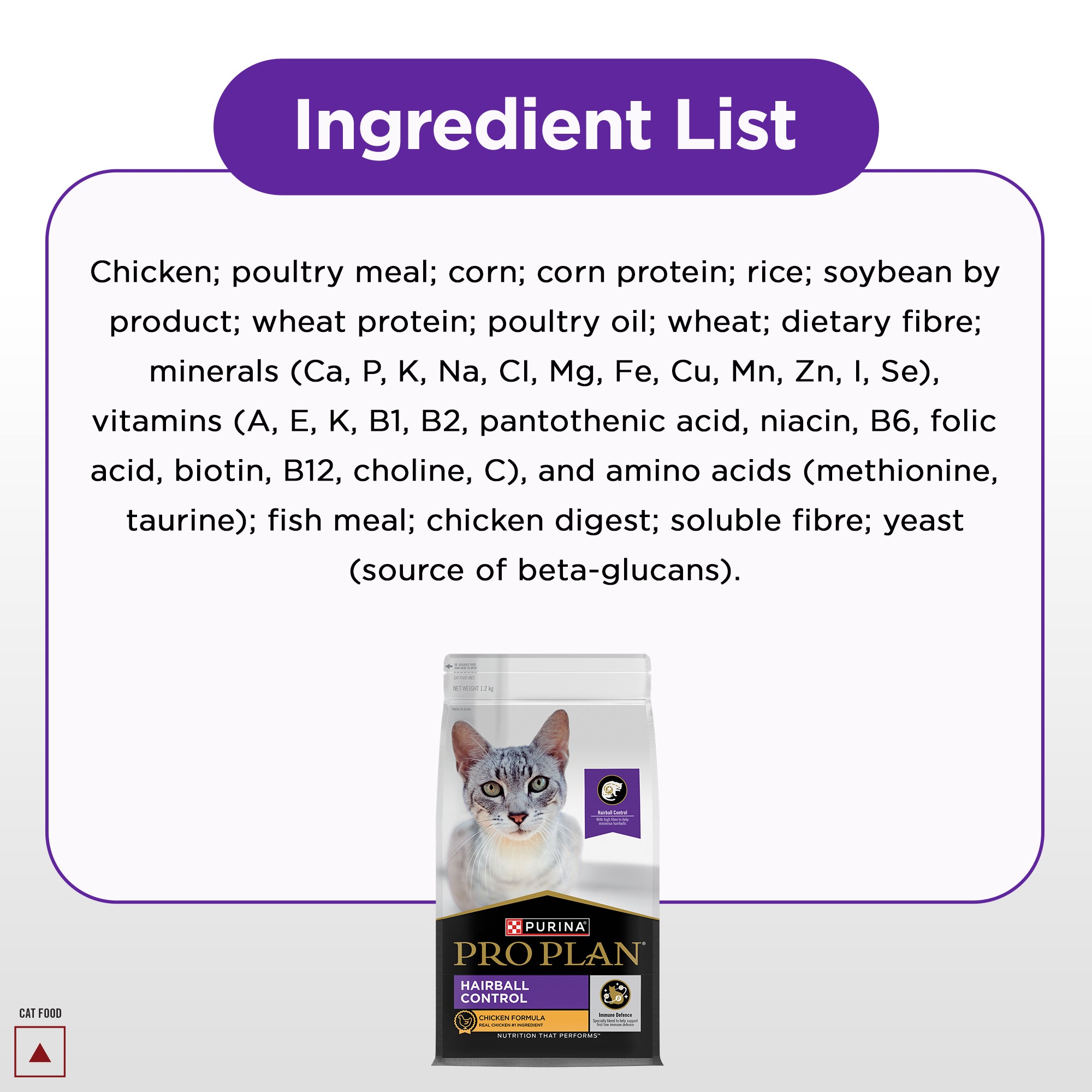 Pro Plan Chicken Flavoured Hairball Control Cat Dry Food image 8