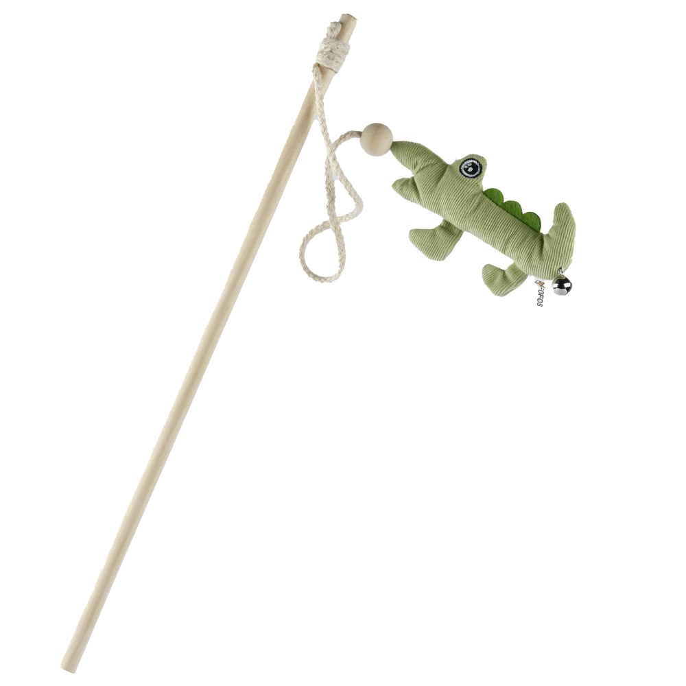 Barkbutler x Fofos Wand Crocodile Toy for Cats image 2