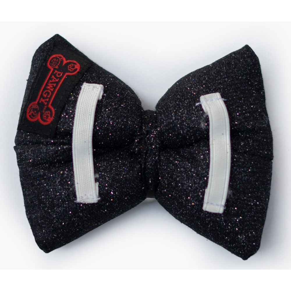 Pawgypets Party Wear Bowtie for Dogs and Cats (Black) image 2