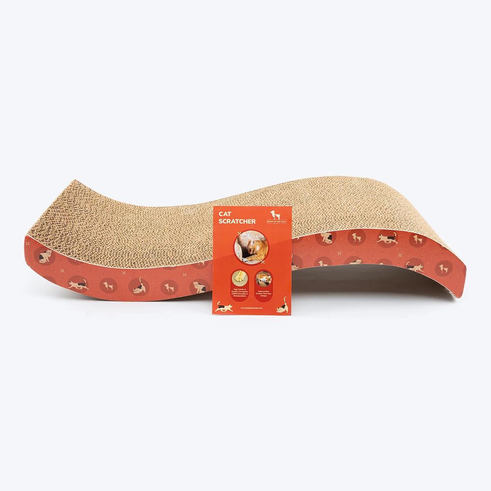HUFT Sara's Scratchville Scratcher Toy for Cats (Orange)