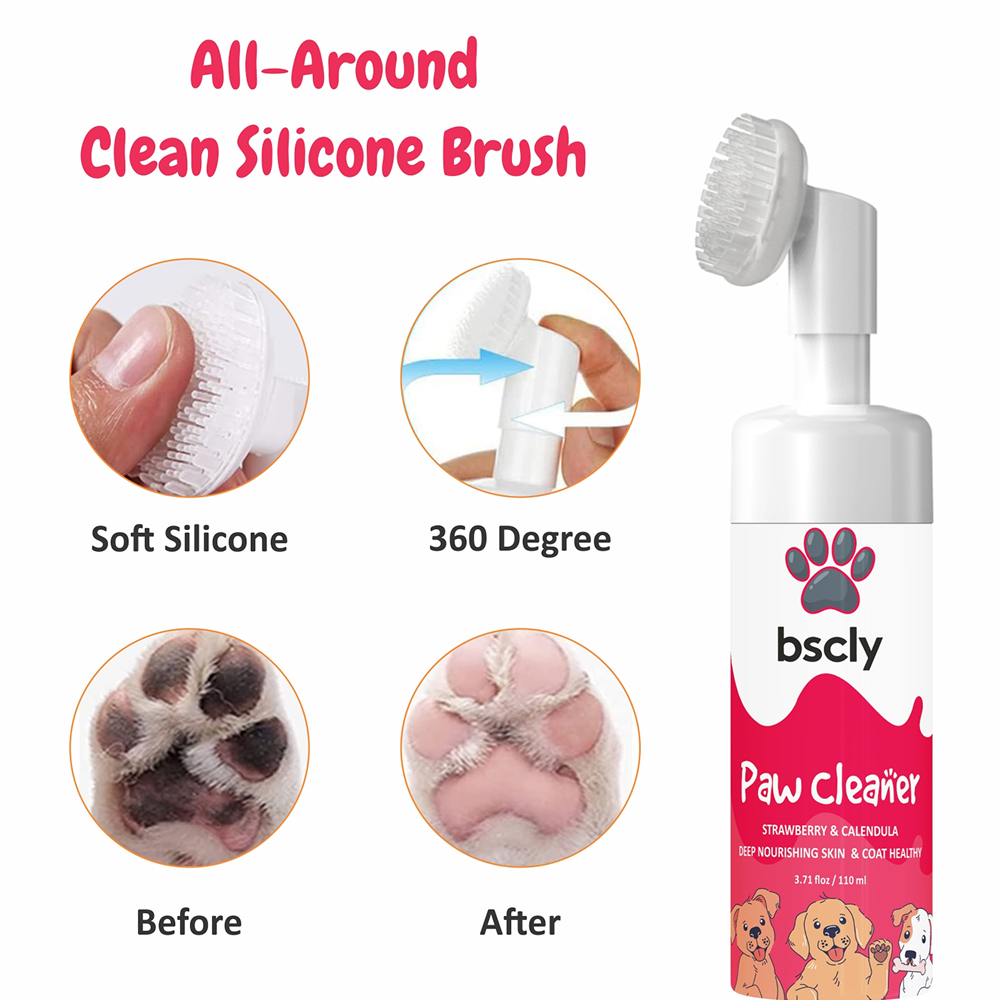 Bscly Paw Cleaner with Strawberry & Calendula for Dogs and Cats image 7