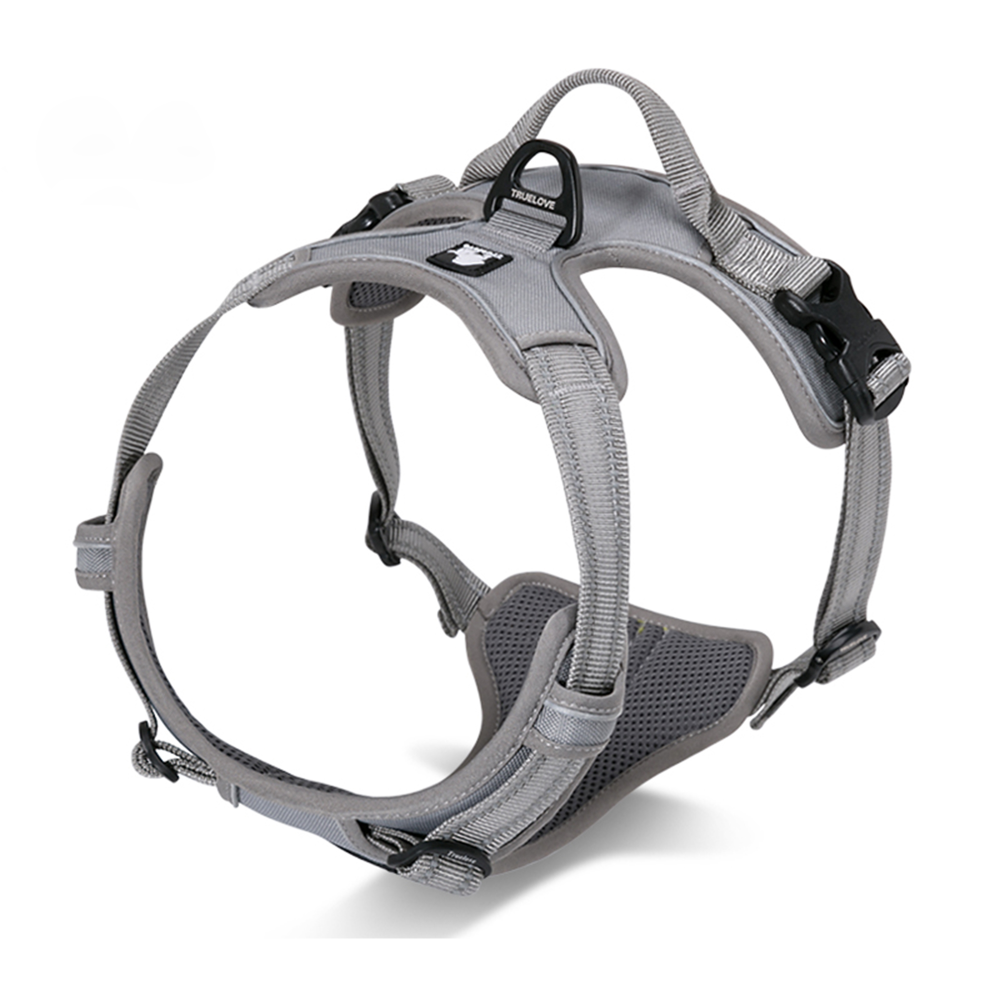 Truelove Classic Harness and Padded Collar for Dogs (Grey) - L image 6