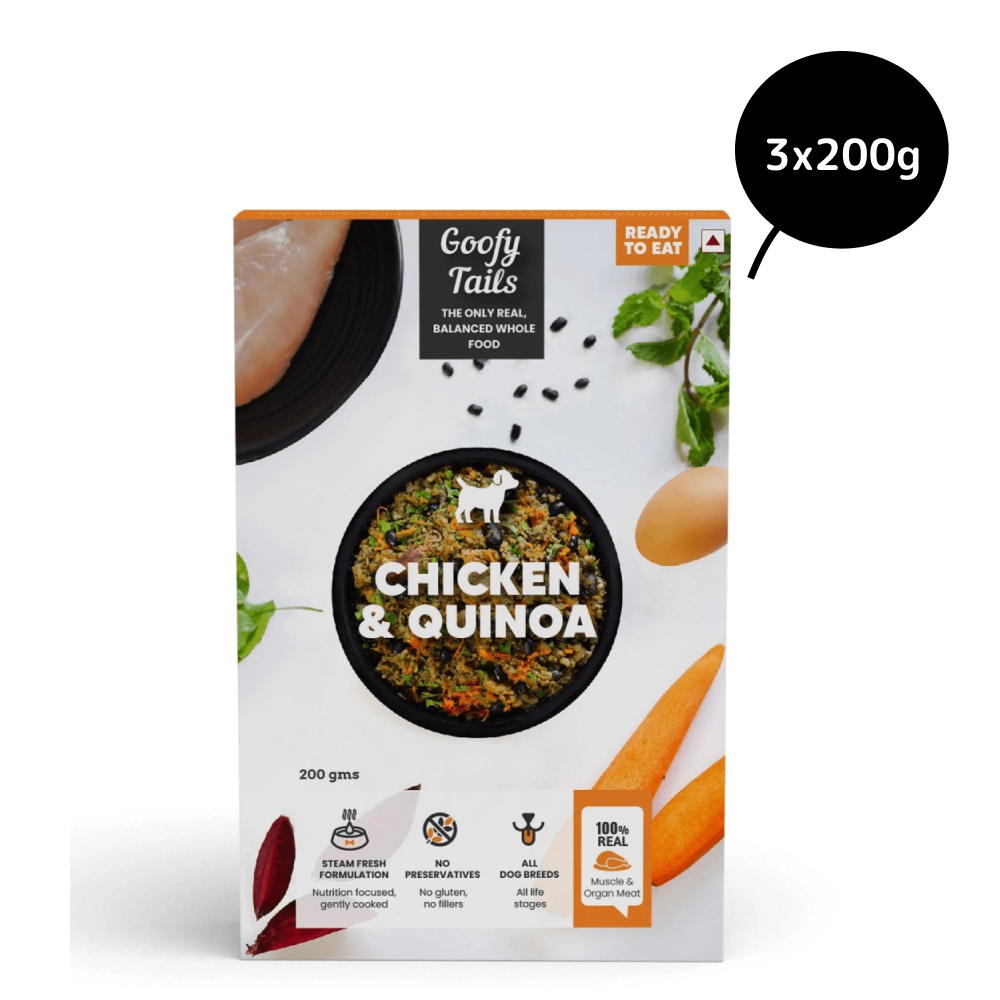Goofy Tails Chicken and Quinoa Dogs and Puppies Fresh Food image 4