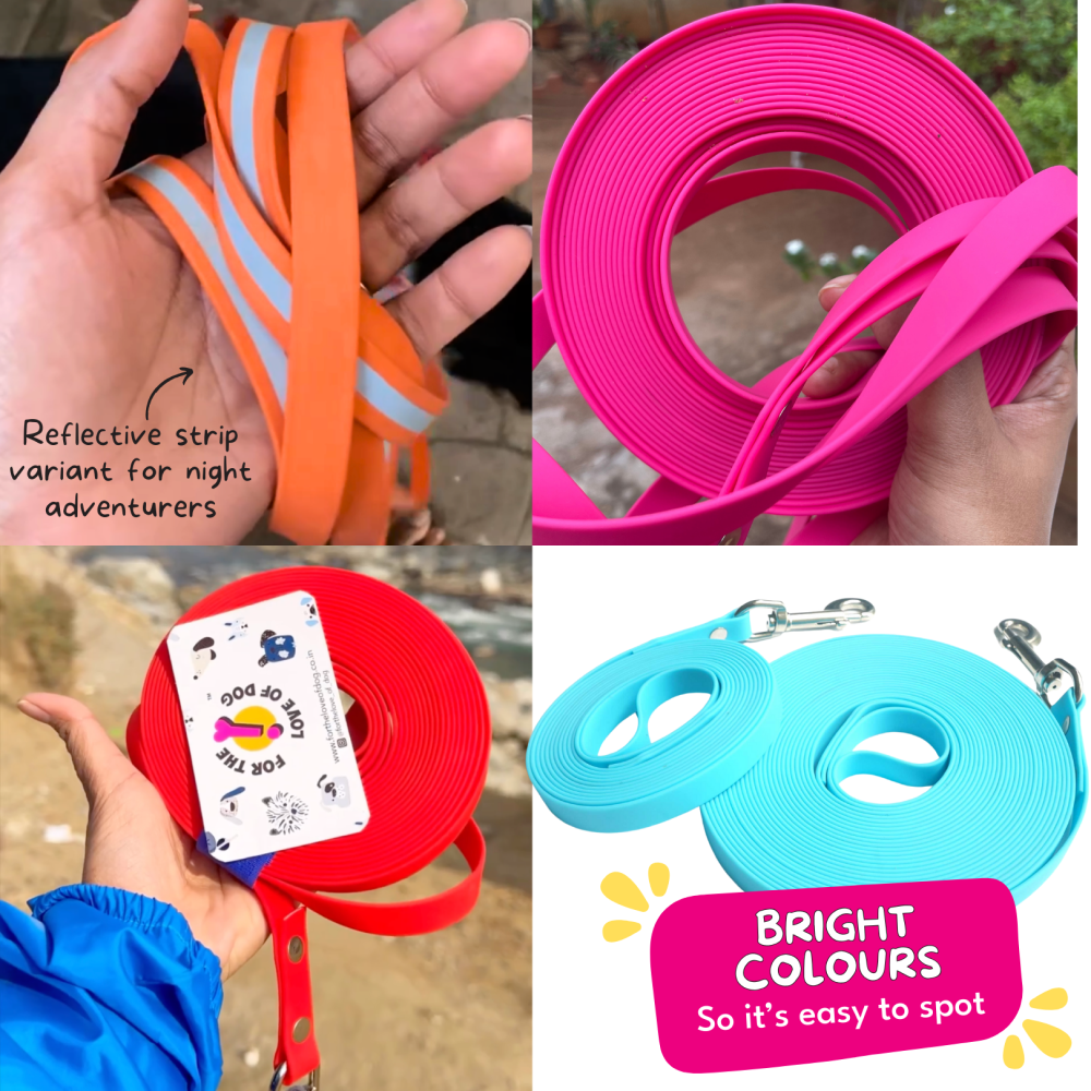 For The Love Of Dogs Long Lines Leash for Dogs (Hot Pink) image 5