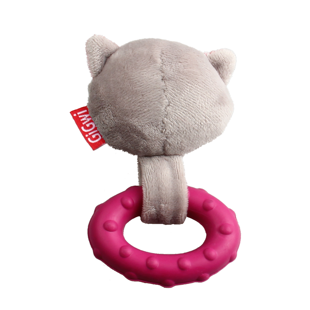 GiGwi Suppa Puppa Ring Raccoon Toy for Dogs (Pink) image 4