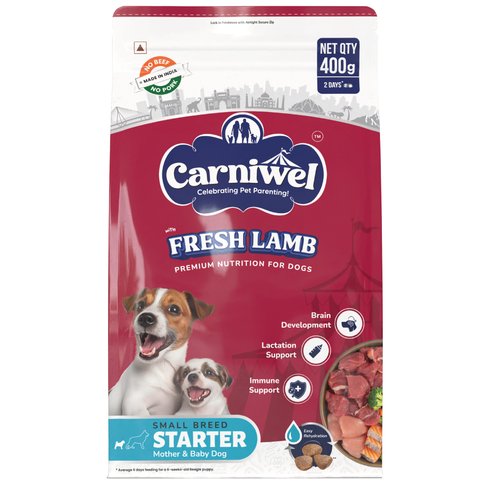 Carniwel Fresh Lamb Starter For Small Breed Mother & Baby Dog Dry Food (50g)