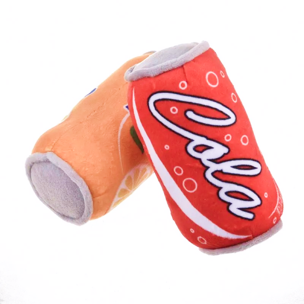Talking Dog Club Orange Pup Can Plush Toy for Dogs (Orange) image 5