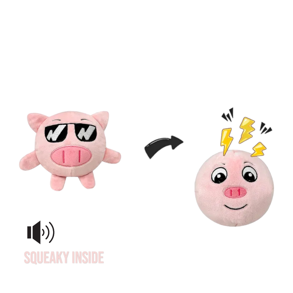 Talking Dog Club Pop A Pig Bouncy Plush Toy for Dogs (Pink) image 4
