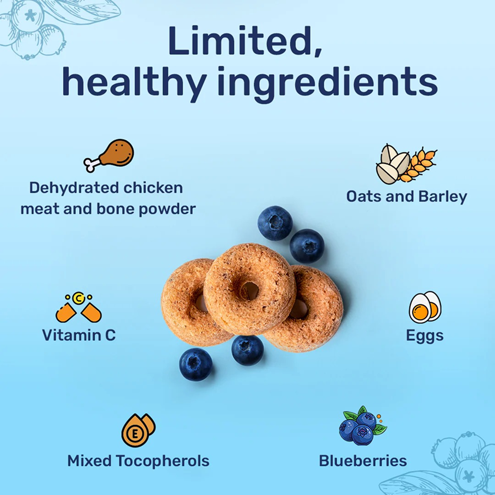 HUFT Berry Bites Real Chicken & Blueberries Dog Treats image 1