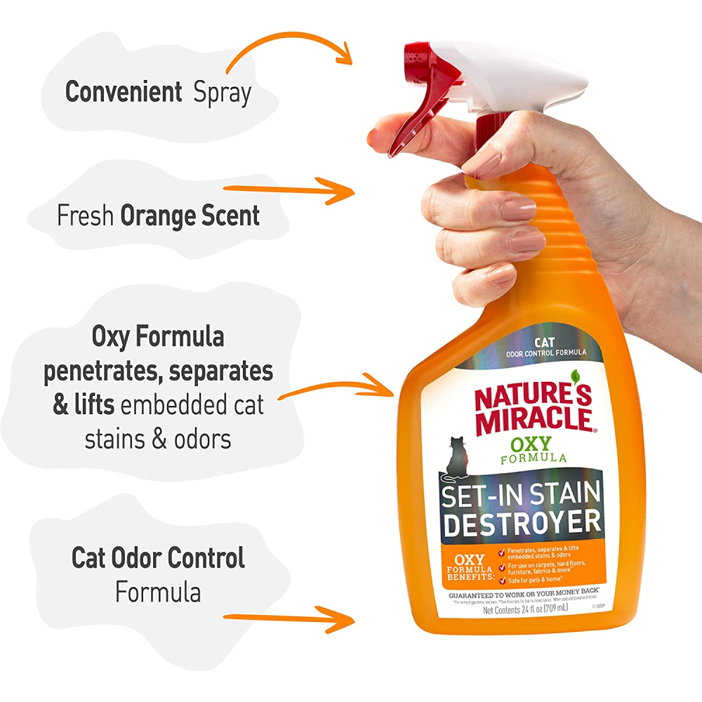 Nature’s Miracle Orange Oxy Stain and Odor Remover for Cats image 4