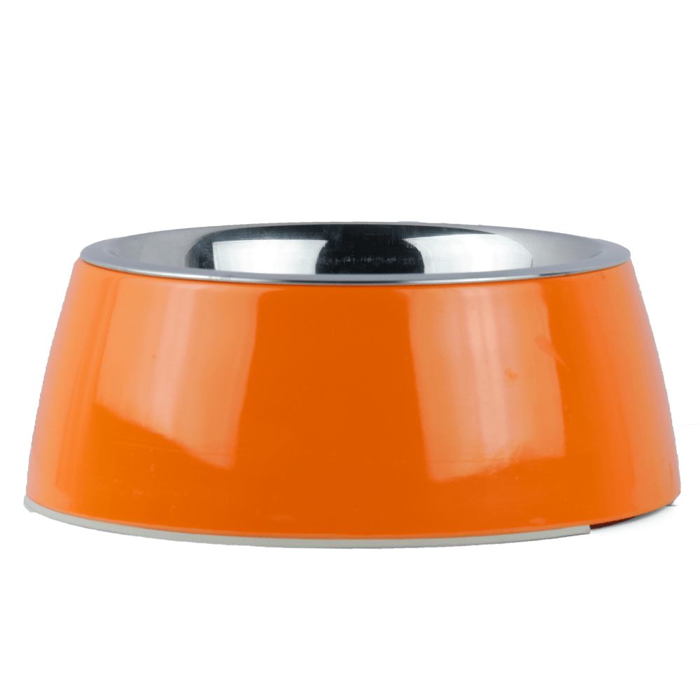 FG-Basil Solid Color Melamine Bowl for Dogs and Cats (Orange) (200mL)