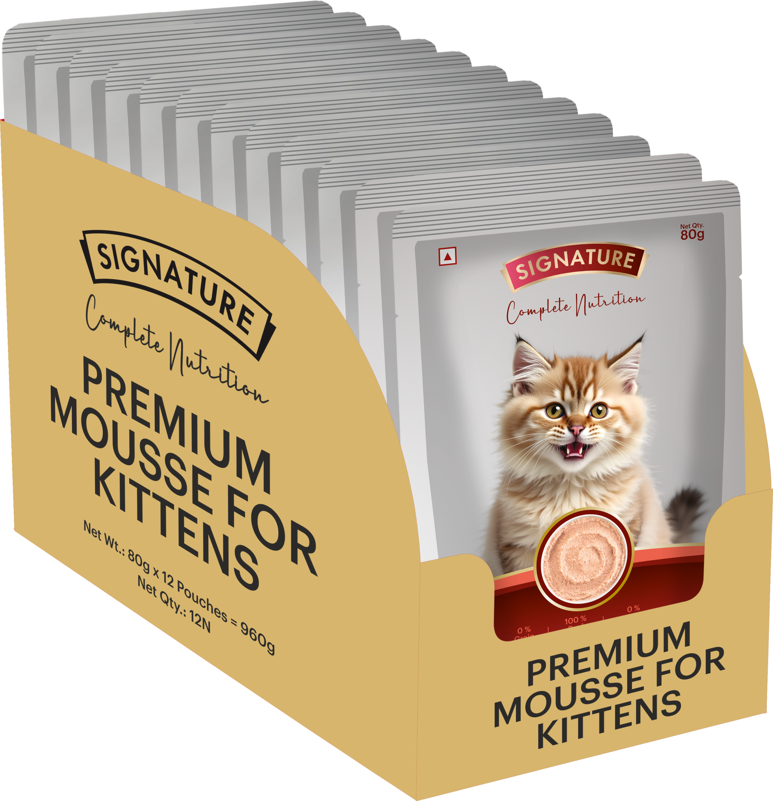 Signature Grain Zero Salmon Mousse Kitten Cat Wet Food image 1