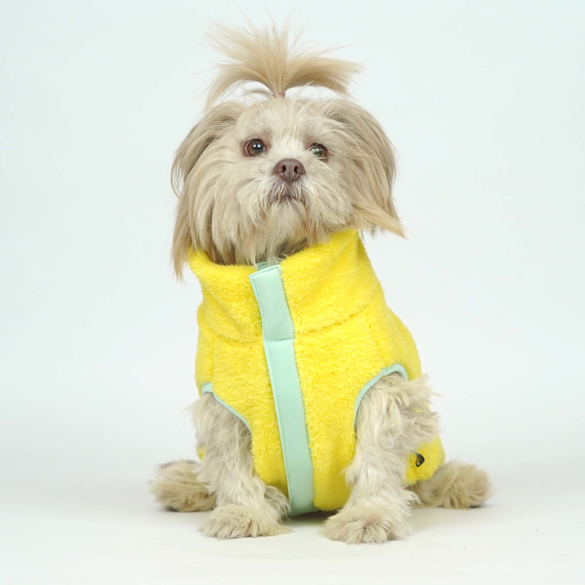Pets Way Crazy Fur Winter Jacket for Dogs (Yellow)