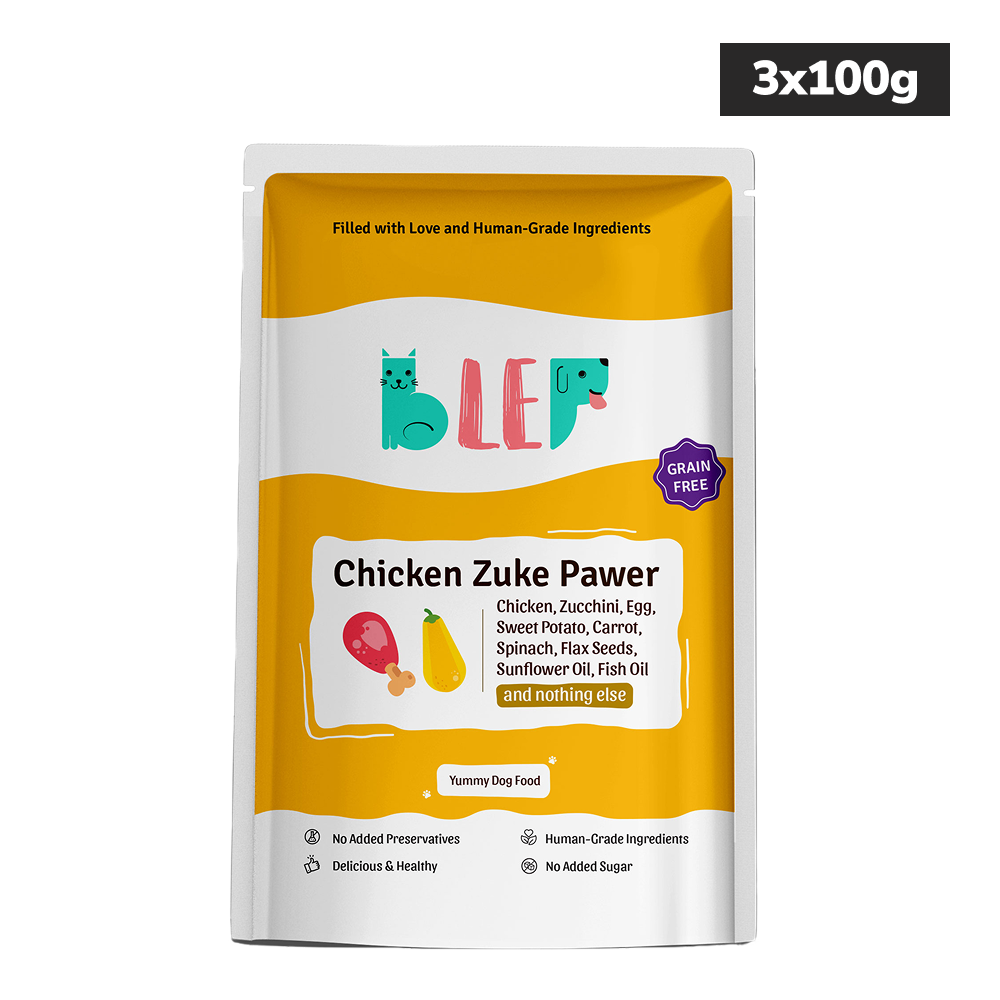 BLEP Chicken Zuke Pawer Dog Wet Food (100g) image 7