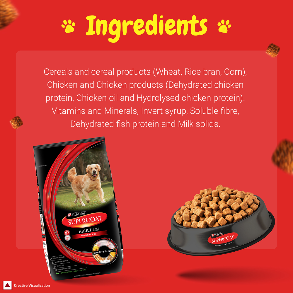 Purina SuperCoat Chicken Adult All Breed Dog Dry Food image 3