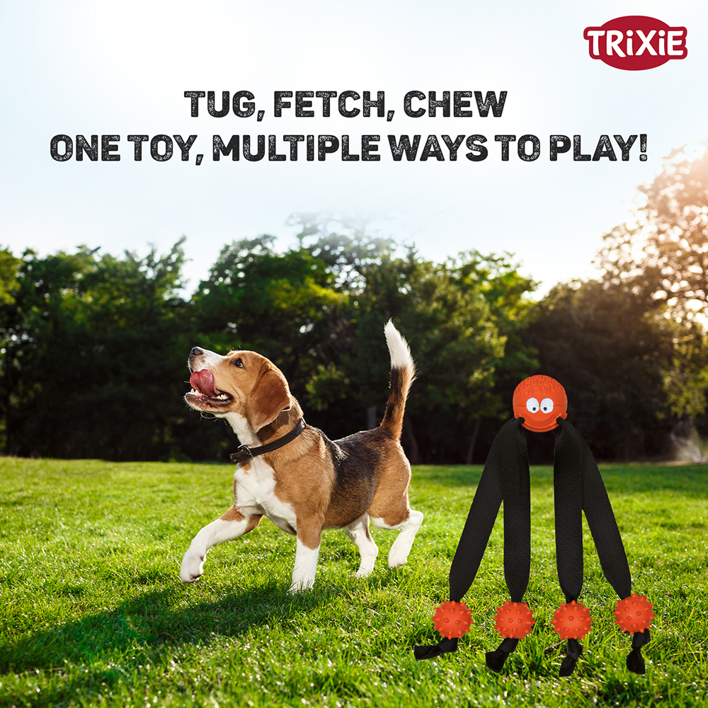 Trixie Ball with Strap Legs for Dogs (Orange) image 5