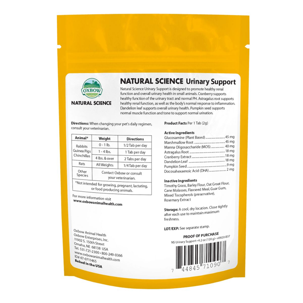 Oxbow Natural Science Urinary Support Supplement for Rabbits and Guinea Pigs image 5