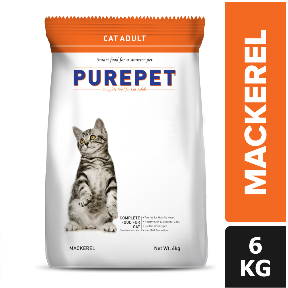 Purepet Mackerel Adult Cat Dry Food