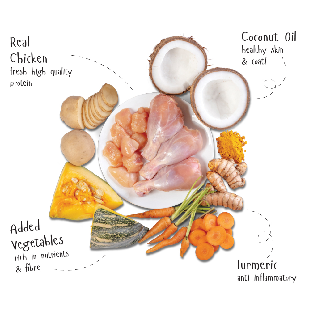 Fidele Plus Fresh Chicken with Vegetables Dog Wet Food image 4