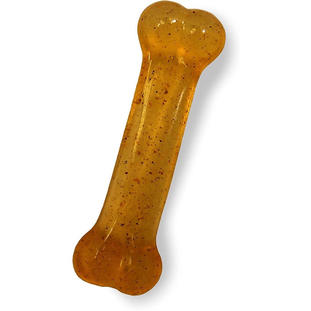 Nylabone Puppy Teething Chicken Flavoured Chew Bone Toy for Dogs (Brown) image 4