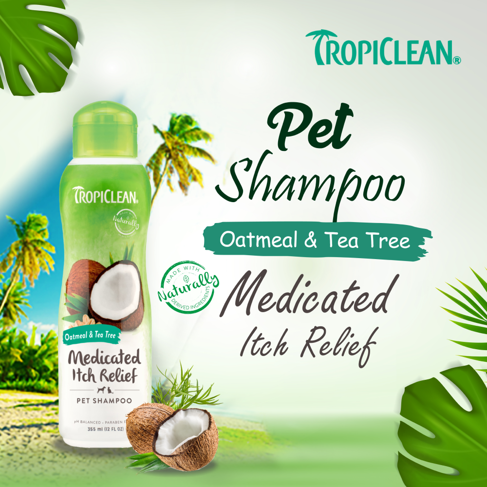 Tropiclean Medicated Oatmeal & Tea Tree Shampoo for Dogs image 7