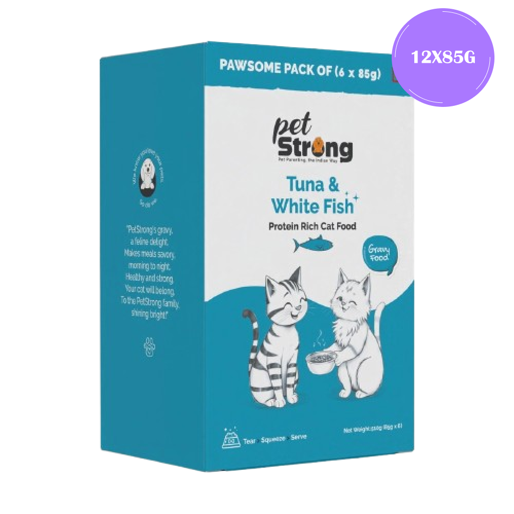 PetStrong Tuna and White Fish in Gravy Cat Wet Food image 9
