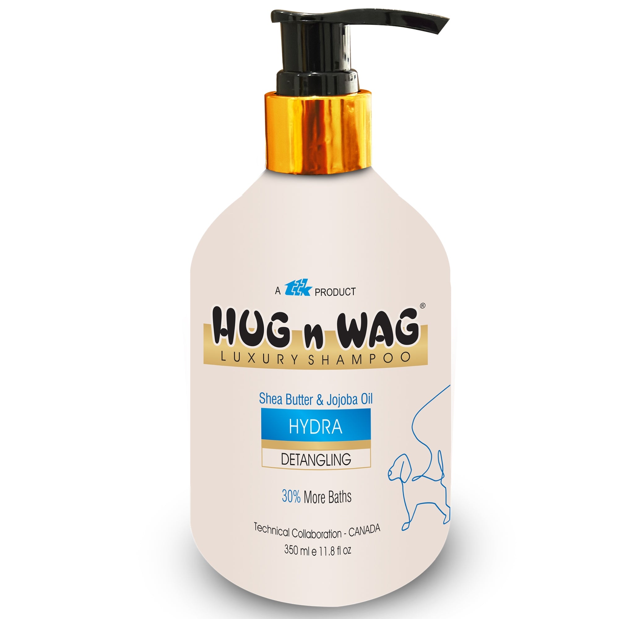 Ttk Hug n Wag Luxury Hydra Shampoo with Hyaluronic acid for Dogs