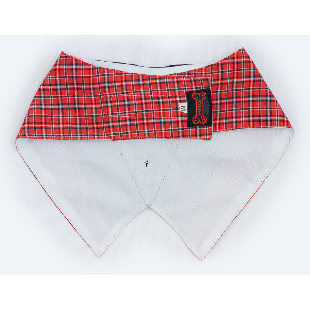 Pawgypets Waistcoat Bandana for Dogs and Cats (Red) image 3