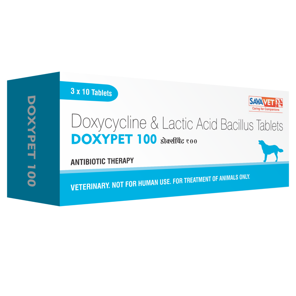 Savavet Doxypet (Doxycycline) Tablet for Dogs and Cats (pack of 10 tablets) image 2