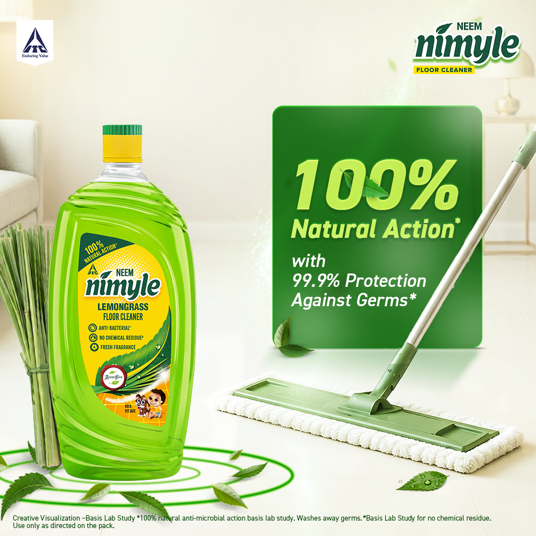 Nimyle Lemongrass Based 99.9% Anti Bacterial Liquid Floor/Surface Cleaner for Kids & Pets image 7