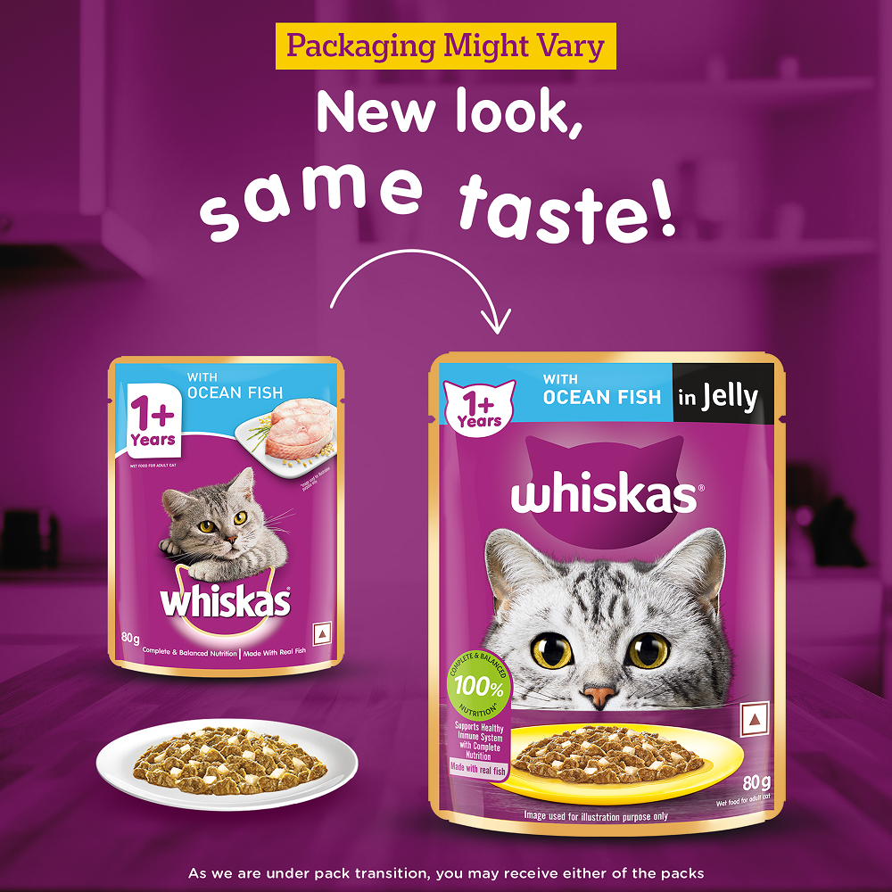 Whiskas Ocean Fish Adult Cat Wet Food image 2