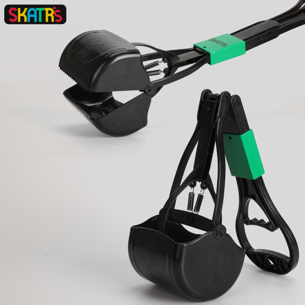 Skatrs Foldable Poop Scooper for Dogs (Green) image 3