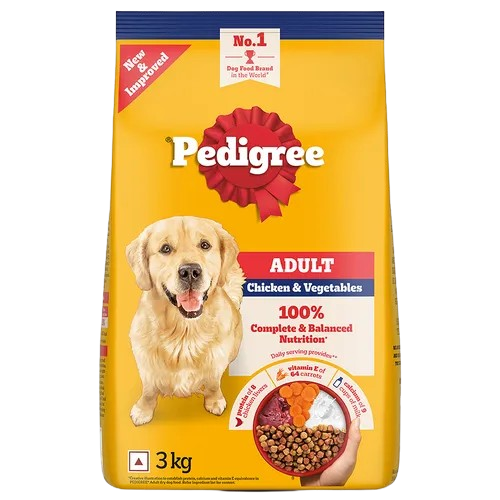 Pedigree Chicken and Vegetables Adult Dog Dry Food image 4